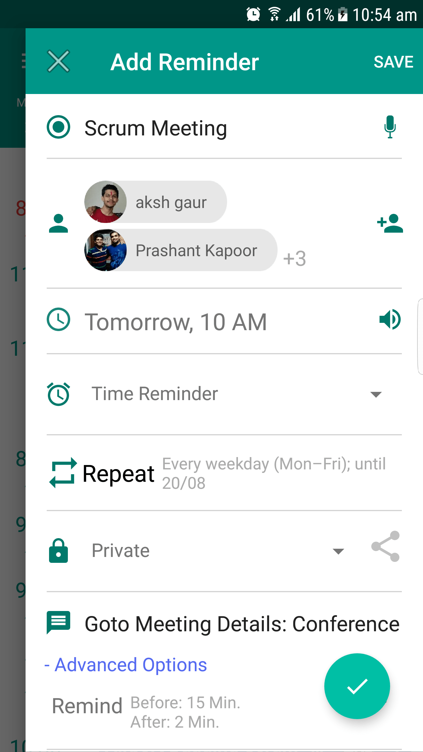 Set Reminders for Others